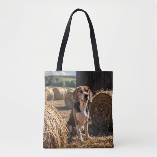 Elegant Beagle Schouder Tas (Voorkant)