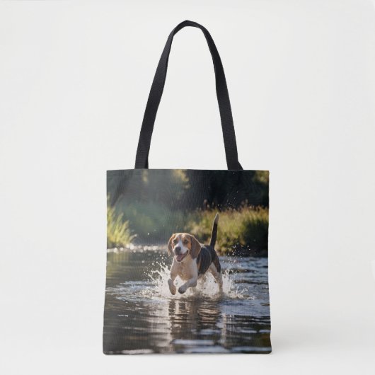Elegant Beagle Schouder Tas (Voorkant)