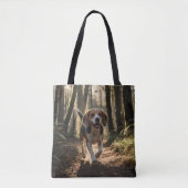 Elegant Beagle Schouder Tas (Voorkant)