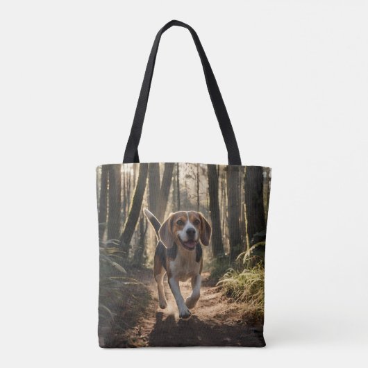 Elegant Beagle Schouder Tas (Achterkant)