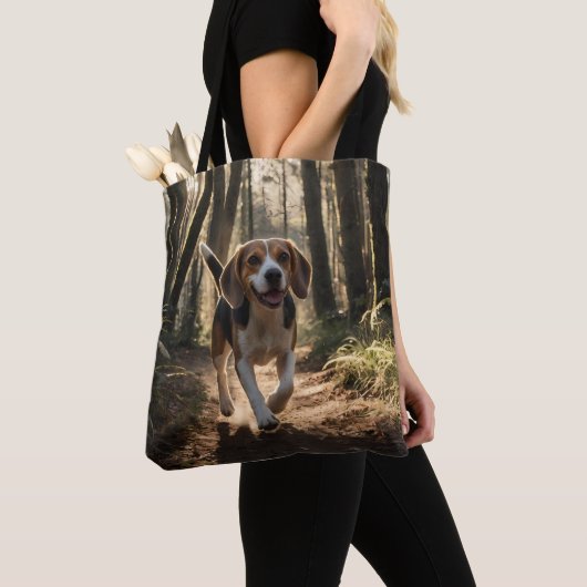 Elegant Beagle Schouder Tas (Dichtbij)