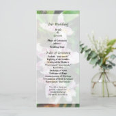 Elegant Beallara Orchids Wedding Programme Programmakaart (Staand voorkant)