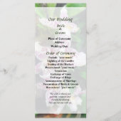 Elegant Beallara Orchids Wedding Programme Programmakaart (Voorkant)