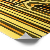 Elegant Beauful Art Deco-geïnspireerd Poster (Hoek)