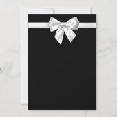 Elegant Beauful Black White  Weddenschap Save The Date (Achterkant)