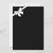 Elegant Beauful Black White Wedding Invitation Save The Date (Achterkant)