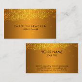 Elegant Beauful Gold Sparking Visitekaartje (Voorkant / Achterkant)