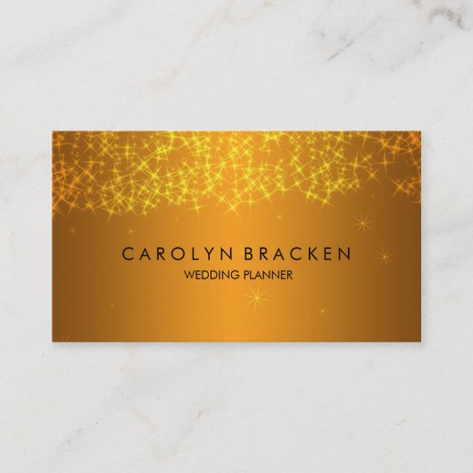 Elegant Beauful Gold Sparking Visitekaartje (Voorkant)