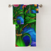 Elegant Beauful Peony Collectie Bad Handdoek (Insitu)