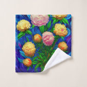 Elegant Beauful Peony Collectie Bad Handdoek (Wasdoekje)