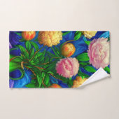 Elegant Beauful Peony Collectie Bad Handdoek (Handdoek)