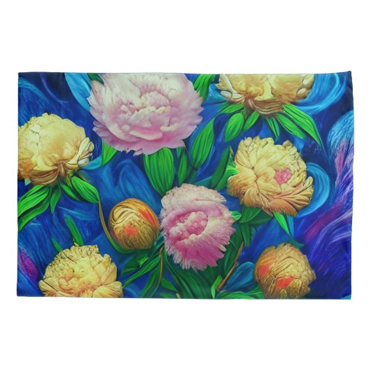 Elegant Beauful Peony Collectie Kussensloop (Achterkant)