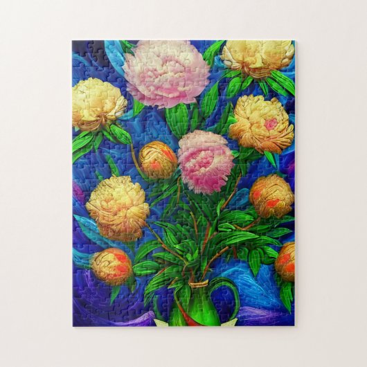 Elegant Beauful Peony Collectie Legpuzzel (Verticaal)