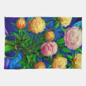 Elegant Beauful Peony Collectie Theedoek (Horizontaal)