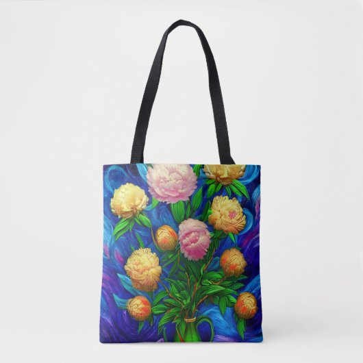 Elegant Beauful Peony Collectie Tote Bag (Voorkant)