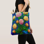 Elegant Beauful Peony Collectie Tote Bag (Dichtbij)