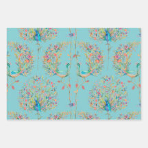 Elegant beautiful peacock watercolour