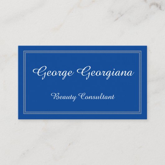 Elegant Beauty Consultant Visitekaartje (Voorkant)