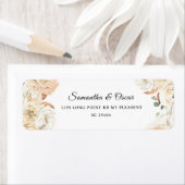 Elegant Beauty Floral Pastel Lijst Etiket (Insitu)