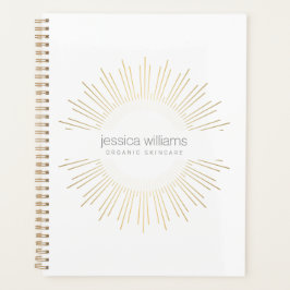 Elegant Beauty Gold Sunburst Afspraakboek Planner