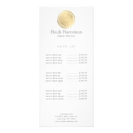 Elegant Beauty Mandala Logo Faux Gold Reclamekaart