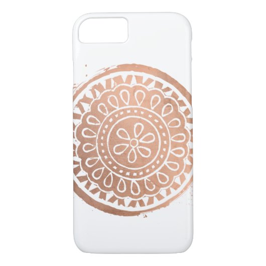 Elegant Beauty Mandala Logo Roos Goud Case-Mate iPhone Case (Achterkant)