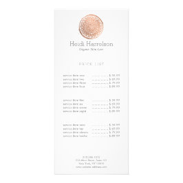 Elegant Beauty Mandala Logo Roos Goud Reclamekaart