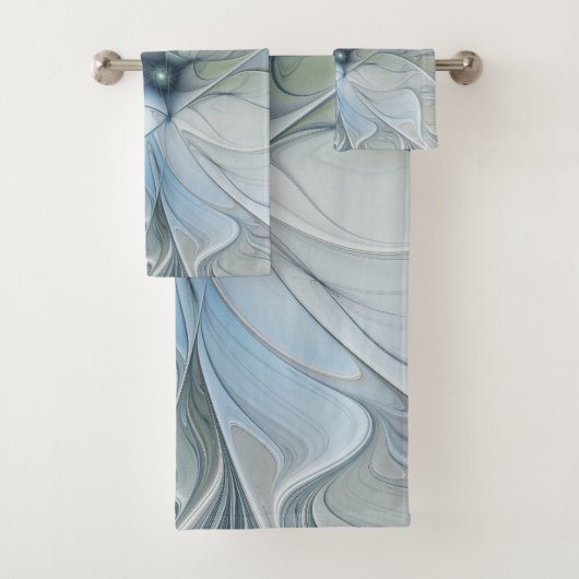 Elegant Beauty Modern Abstract Fractal Art Flower Bad Handdoek (Insitu)