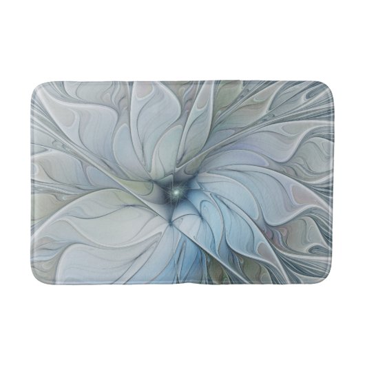 Elegant Beauty Modern Abstract Fractal Art Flower Badmat (Voorkant)