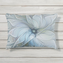 Elegant Beauty Modern Abstract Fractal Art Flower Buitenkussen