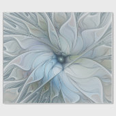 Elegant Beauty Modern Abstract Fractal Art Flower Cadeaupapier (Vlak)