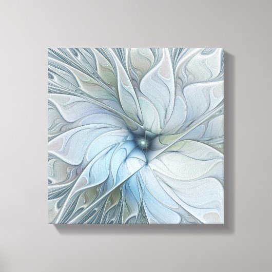 Elegant Beauty Modern Abstract Fractal Art Flower Canvas Afdruk (Voorkant)
