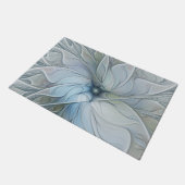 Elegant Beauty Modern Abstract Fractal Art Flower Deurmat (Schuin)