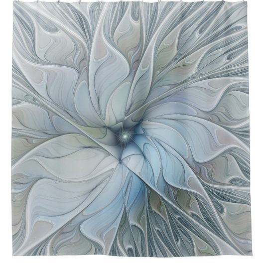 Elegant Beauty Modern Abstract Fractal Art Flower Douchegordijn (Voorkant)