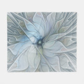 Elegant Beauty Modern Abstract Fractal Art Flower Fleece Deken (Voorkant (Horizontaal))