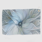 Elegant Beauty Modern Abstract Fractal Art Flower Golfhanddoek (Horizontaal)