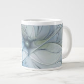 Elegant Beauty Modern Abstract Fractal Art Flower Grote Koffiekop (Voorkant rechts)