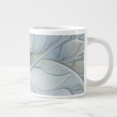 Elegant Beauty Modern Abstract Fractal Art Flower Grote Koffiekop (Rechts)