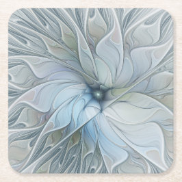 Elegant Beauty Modern Abstract Fractal Art Flower Kartonnen Onderzetters