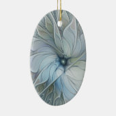 Elegant Beauty Modern Abstract Fractal Art Flower Keramisch Ornament (Rechts)