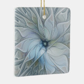 Elegant Beauty Modern Abstract Fractal Art Flower Keramisch Ornament (Rechts)