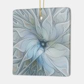 Elegant Beauty Modern Abstract Fractal Art Flower Keramisch Ornament (Links)