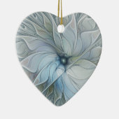 Elegant Beauty Modern Abstract Fractal Art Flower Keramisch Ornament (Rechts)