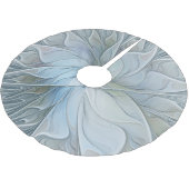 Elegant Beauty Modern Abstract Fractal Art Flower Kerstboom Rok (Gekanteld)