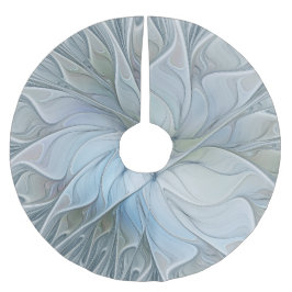 Elegant Beauty Modern Abstract Fractal Art Flower Kerstboom Rok