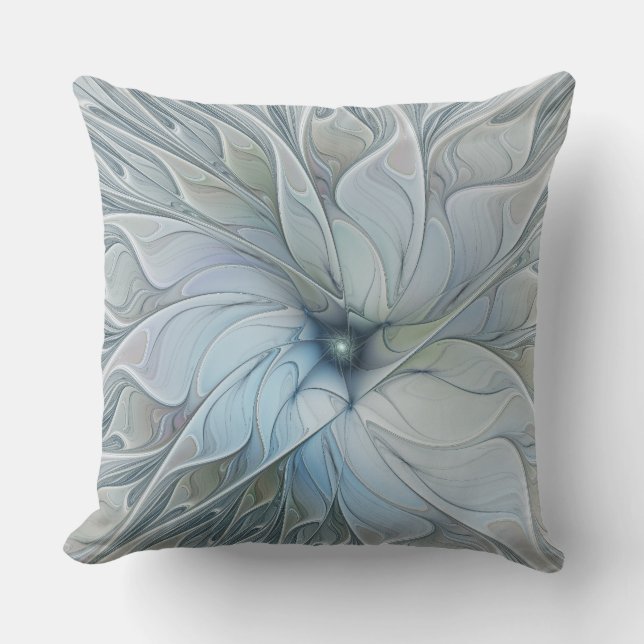 Elegant Beauty Modern Abstract Fractal Art Flower Kussen (Voorkant)