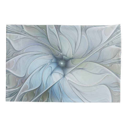 Elegant Beauty Modern Abstract Fractal Art Flower Kussensloop (Achterkant)