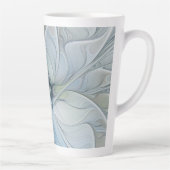 Elegant Beauty Modern Abstract Fractal Art Flower Latte Mok (Rechts)