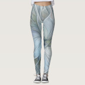 Elegant Beauty Modern Abstract Fractal Art Flower Leggings (Voorkant)