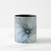 Elegant Beauty Modern Abstract Fractal Art Flower Mok (Midden)